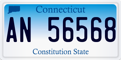 CT license plate AN56568