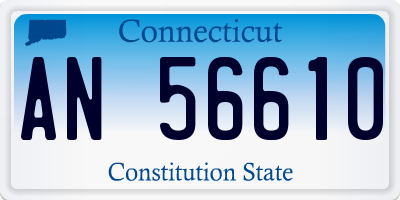 CT license plate AN56610
