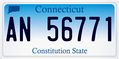 CT license plate AN56771