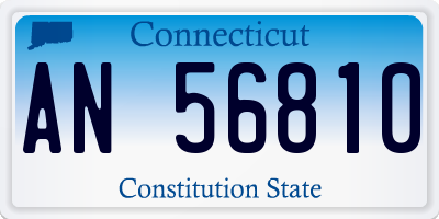 CT license plate AN56810