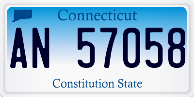 CT license plate AN57058