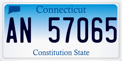 CT license plate AN57065
