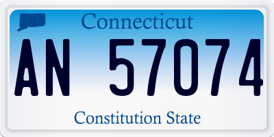 CT license plate AN57074
