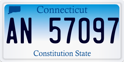 CT license plate AN57097