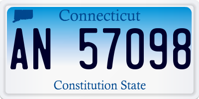 CT license plate AN57098