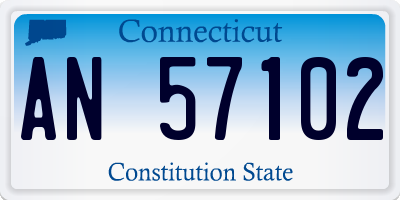 CT license plate AN57102