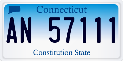 CT license plate AN57111