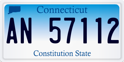 CT license plate AN57112