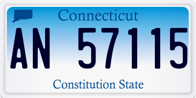 CT license plate AN57115