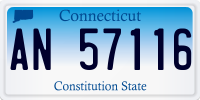 CT license plate AN57116