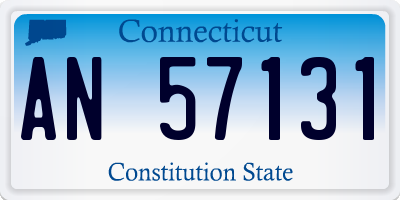 CT license plate AN57131