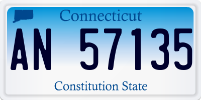 CT license plate AN57135