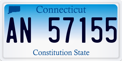 CT license plate AN57155