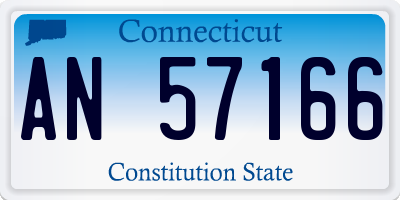 CT license plate AN57166