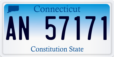 CT license plate AN57171