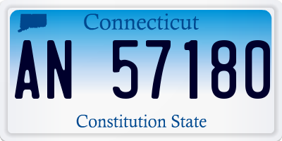 CT license plate AN57180