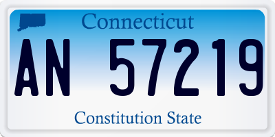 CT license plate AN57219