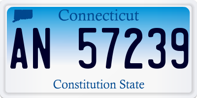 CT license plate AN57239