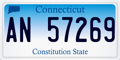 CT license plate AN57269
