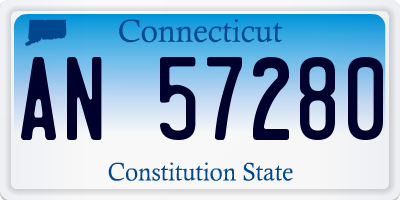 CT license plate AN57280