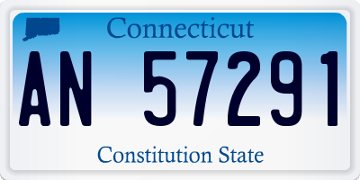 CT license plate AN57291