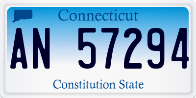 CT license plate AN57294