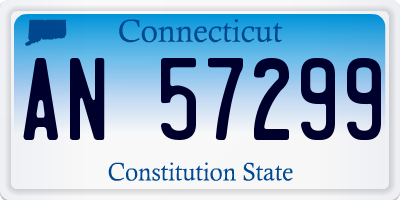 CT license plate AN57299