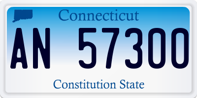 CT license plate AN57300