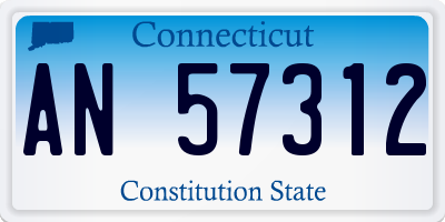 CT license plate AN57312