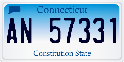 CT license plate AN57331