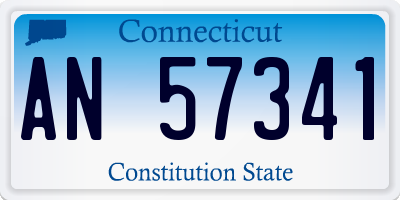 CT license plate AN57341