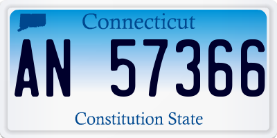 CT license plate AN57366