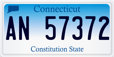 CT license plate AN57372
