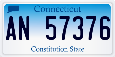 CT license plate AN57376