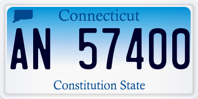 CT license plate AN57400