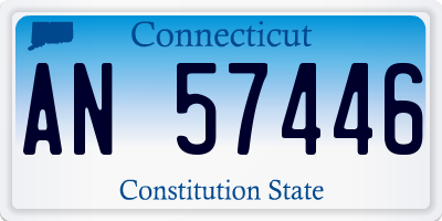 CT license plate AN57446