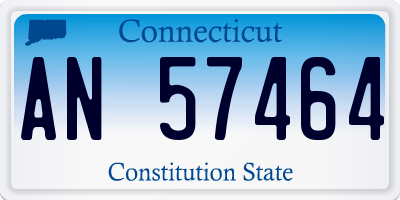 CT license plate AN57464