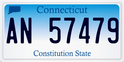 CT license plate AN57479