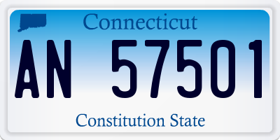 CT license plate AN57501