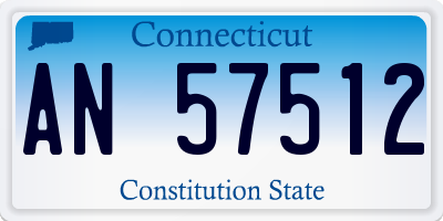 CT license plate AN57512