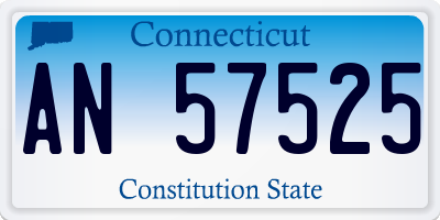 CT license plate AN57525