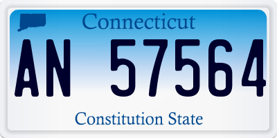 CT license plate AN57564