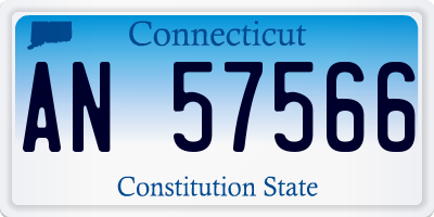CT license plate AN57566