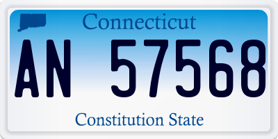 CT license plate AN57568