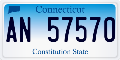 CT license plate AN57570