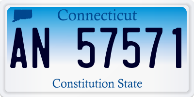 CT license plate AN57571
