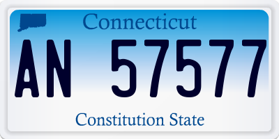 CT license plate AN57577