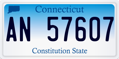 CT license plate AN57607