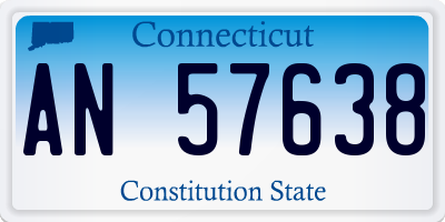 CT license plate AN57638