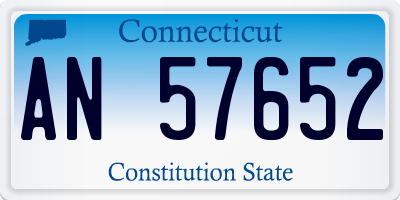 CT license plate AN57652